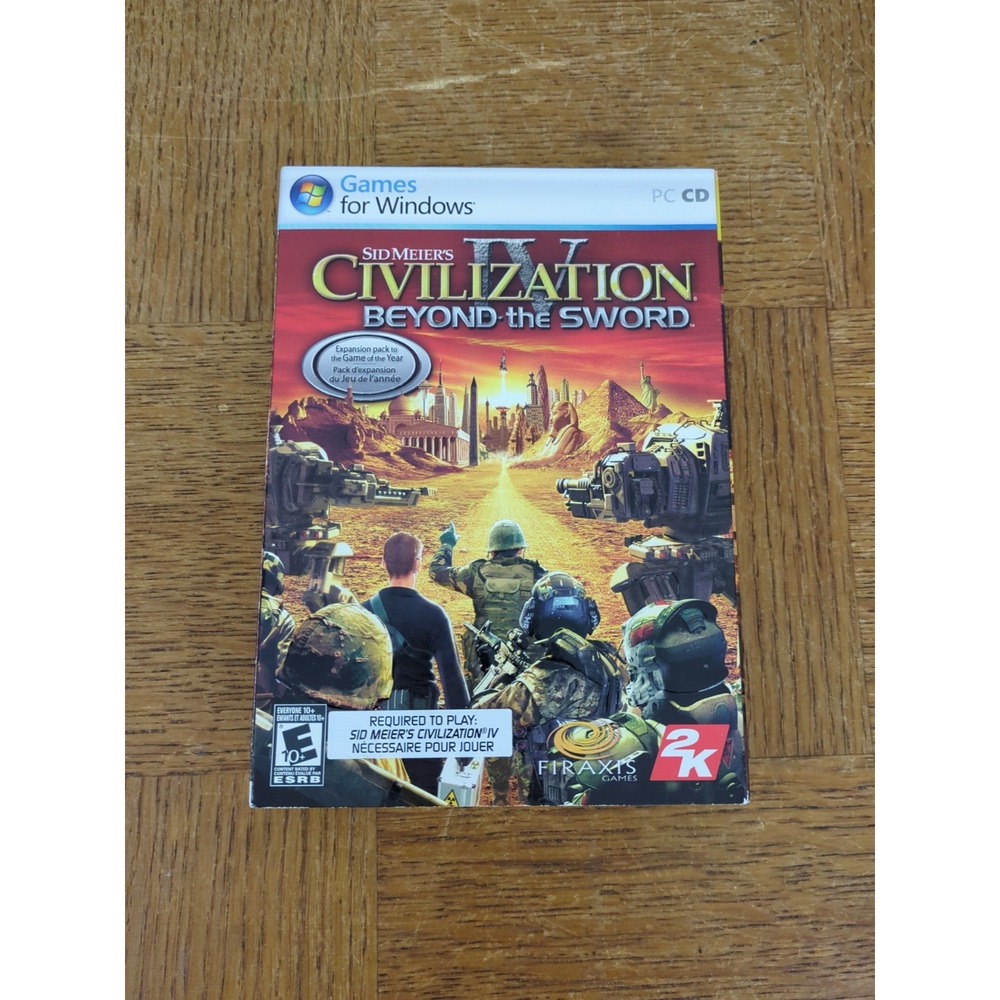 Civilization‎ IV Beyond the Sword PC CD Game 2007 BRAND NEW SEALED